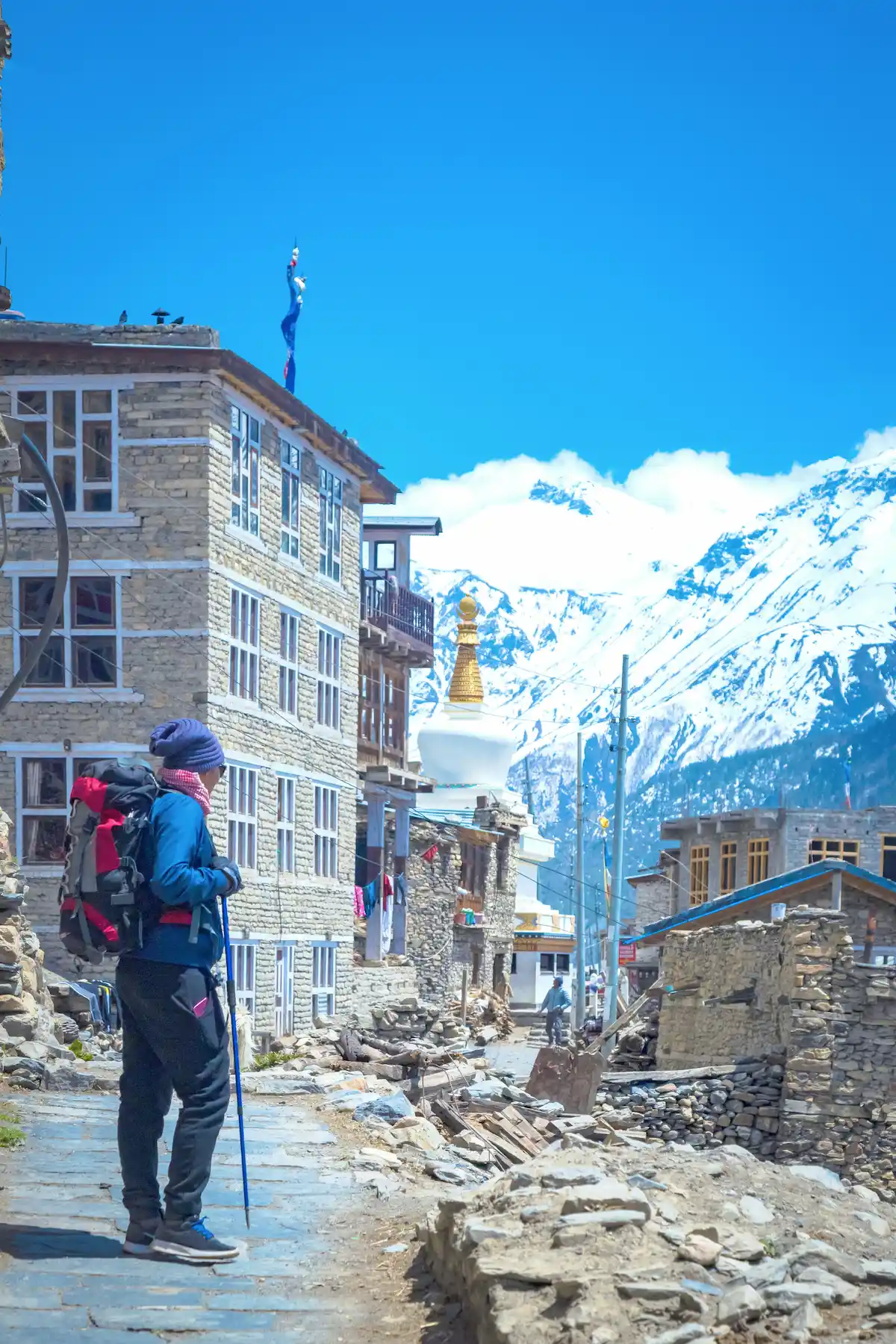 Descent through Marsyangdi valley